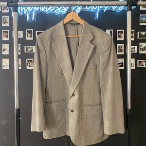 Vintage Plaid Blazer